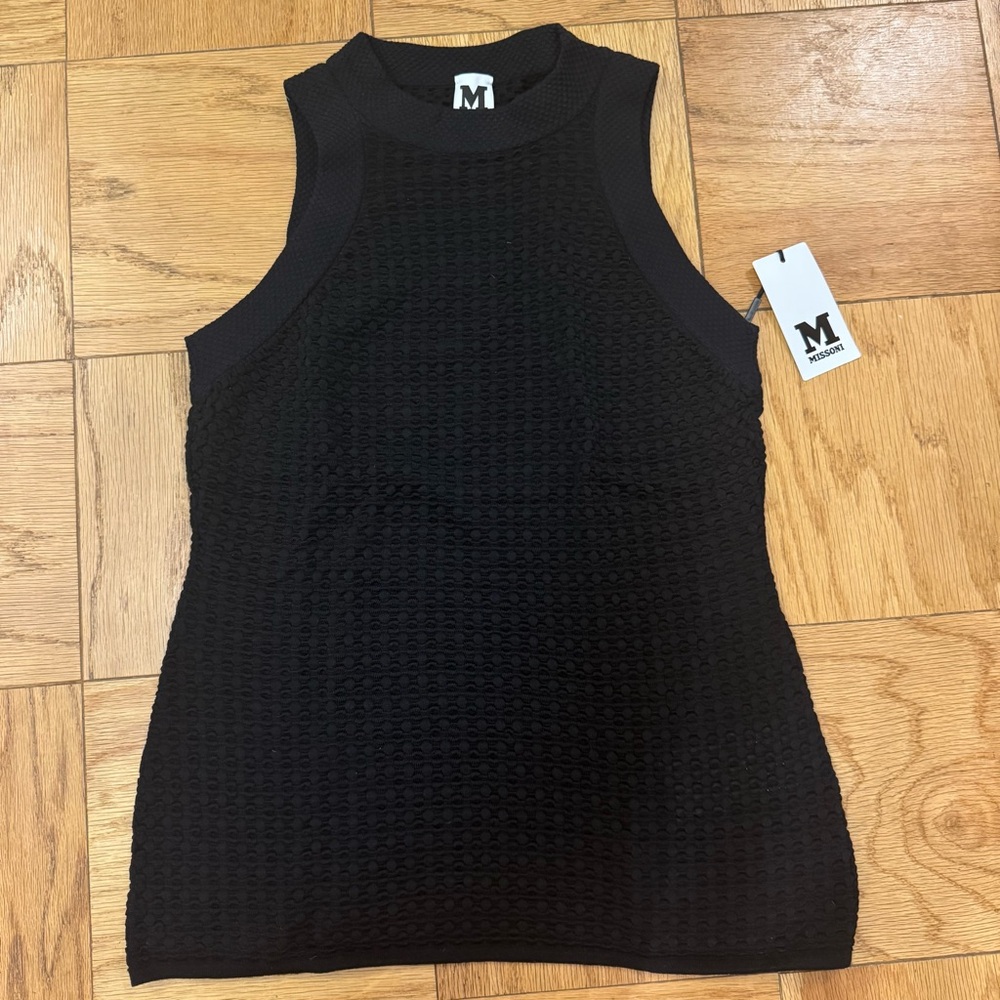 NWT Missoni Black Knit Tank Top